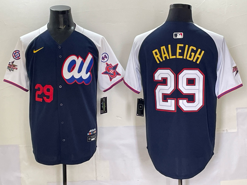 Men Seattle Mariners #29 Raleigh Blue MLB  All star Nike 2025 Jersey style 002->seattle mariners->MLB Jersey